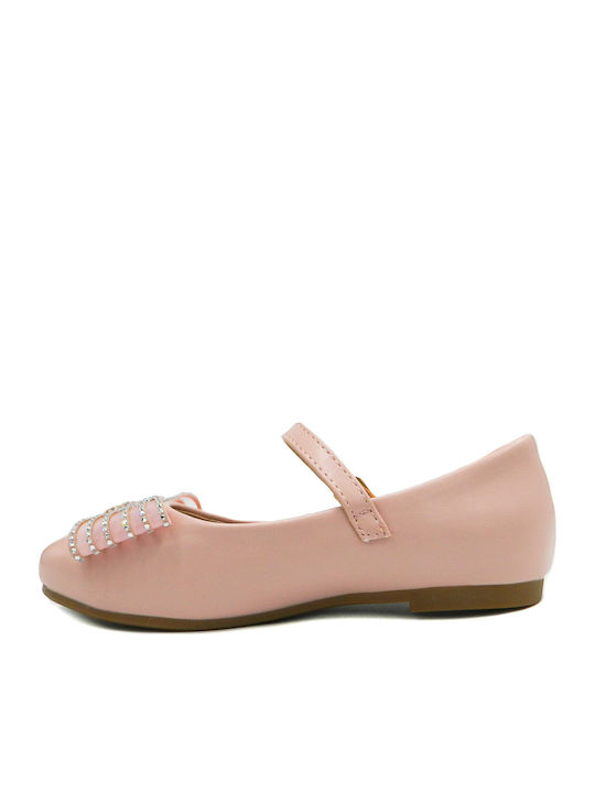 Kinder Pumps & Ballerinas mit Bügel- und Schleifenverschluss Rosa