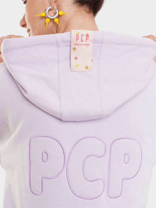 Γυναικείο Φούτερ με Κουκούλα Lilac