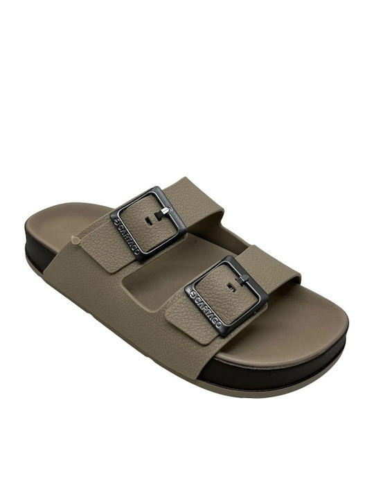 Men's Sandals in Beige Colour