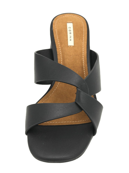 Damen Sandalen Aus Leder Schwarz