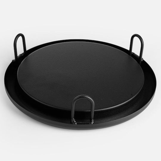Ceramic Pot Plate Black 33x33cm OBROGARDEN1