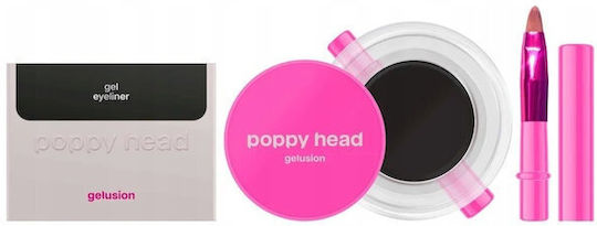 Poppy Head Waterproof Gel Eye Liner 01 Darkspell 5gr