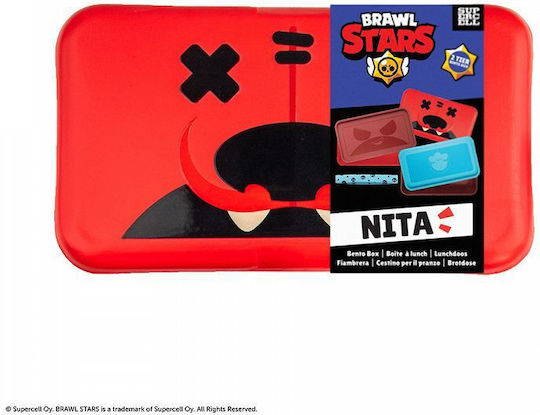 Cinereplicas Kunststoff Kinderlebensmittelbehälter Abendessen-Set Brawl Stars
