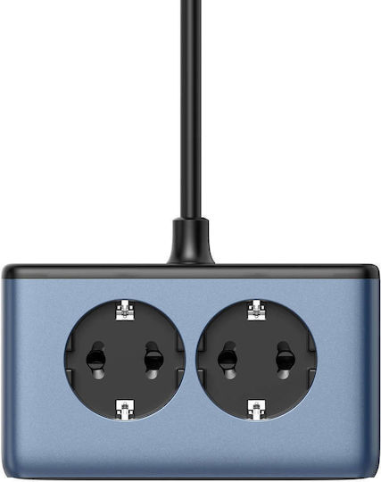 Ldnio Πολύπριζο 2 Θέσεων με 1 USB-A, 2 USB-C και Διακόπτη