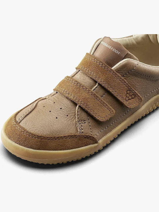 Παιδικά Sneakers με Σκρατς Καφέ