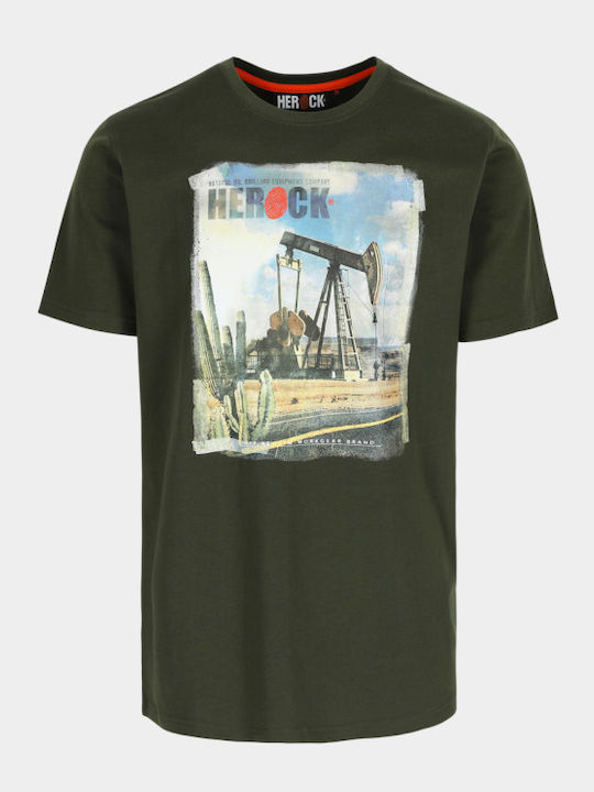 Μπλουζακι Εργασιας Ελευθερου Χρονου Desert T-shirt Χακι Herock