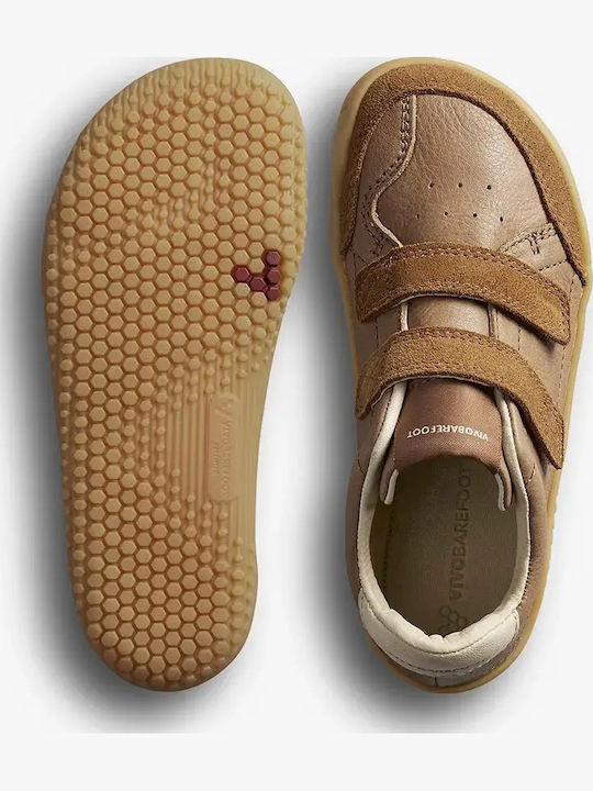 Παιδικά Sneakers με Σκρατς Καφέ