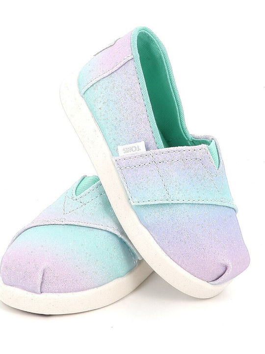 Kids Espadrilles with Hoop & Loop Closure Purple