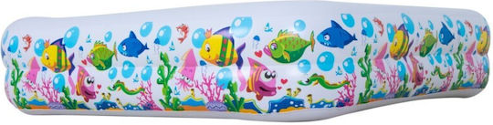 Children's Square Swimming Pool 240L Inflatable 143x143x123cm