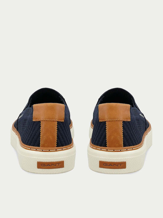 San Prep Canvas Men's Slip-Ons Blue
