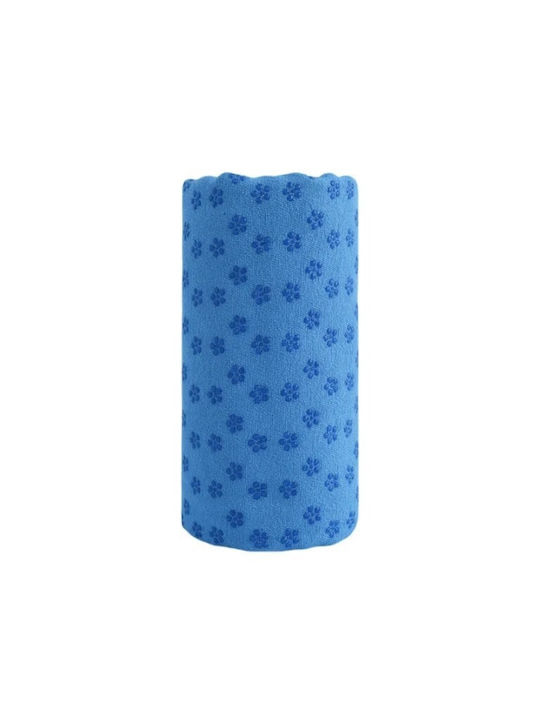 Yoga Towel Anti-Slip Dots Yoga Towel Blue XL 183x63cm