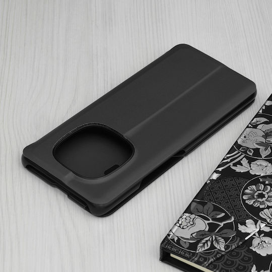 Techsuit Efold Series Book Schwarze Handyhülle für Redmi Note 15 Pro+ / Poco M8 Pro