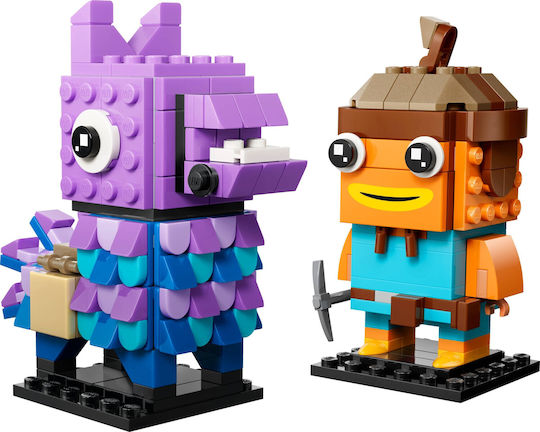 LEGO Brick Headz Fortnine Supply Llama & Fishstick Figures for Ages 10+ 300 Pieces