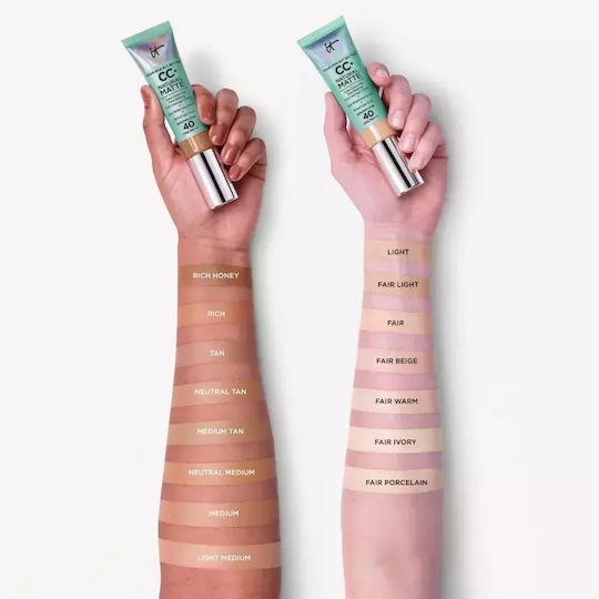 it Cosmetics Better Cc+ Flüssig Make-up/Foundation SPF40 Helle Warme 32ml