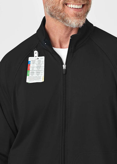 WonderWink Male Medical Pants And Blouse Set Black