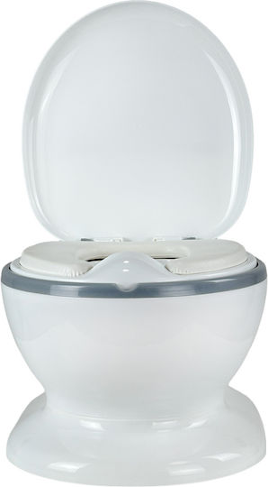 Little Mom Potties Toilet with Lid Gray