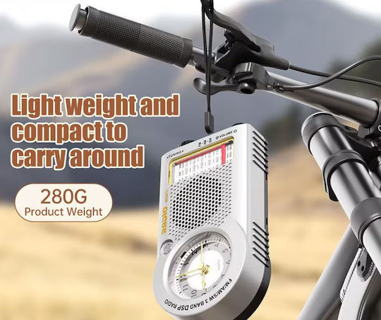 MG011 Radio Reîncărcabil Argintiu