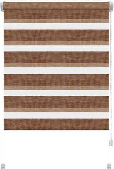 Gardinia Partial Blackout Double Roller Blinds P50xH150cm Brown