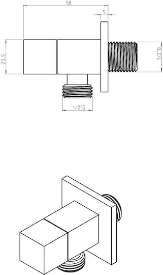 Switch 1 2''-1 2'' Square Piccadilly