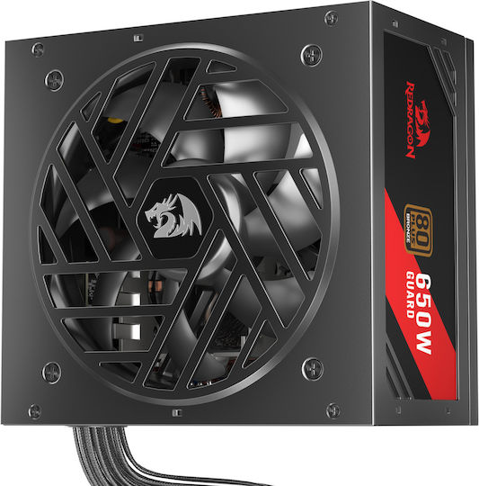 Redragon Guard GC-GU02 650W Μαύρο Τροφοδοτικό Υπολογιστή Full Wired 80 Plus Bronze