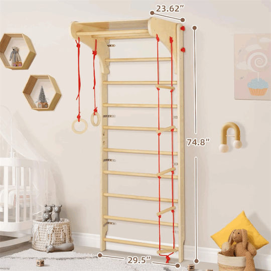 Tooky Toys Τοίχος Αναρρίχησης για 3+ Ετών