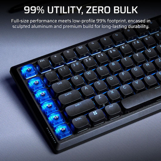 Corsair Vanguard Air 99 Wireless Gaming Mechanical Keyboard with Corsair OPX Switches and RGB Lighting English US