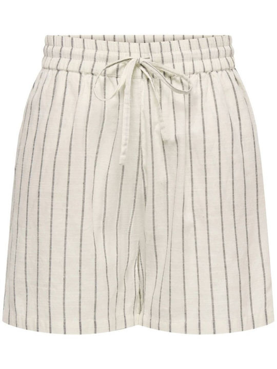 Women's Leather Bermuda Ecru