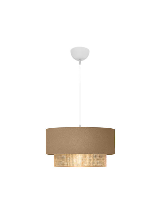 Megapap 0207394 Pendant Light Beige with Socket E27 30x15x70cm