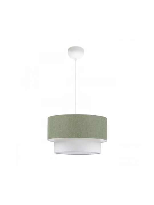 Megapap Whitehouse Pendant Light Green with Socket E27 30x20x55cm