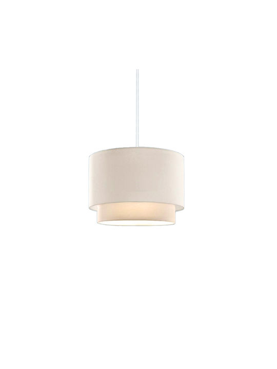 Pakketo Fersa Pendant Ceiling Light Cream with E27 Socket 30x20x20cm