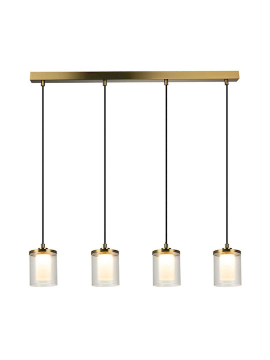 Zambelis Lights Висящо Осветително Тяло Жълт Rail 85x220x220см.