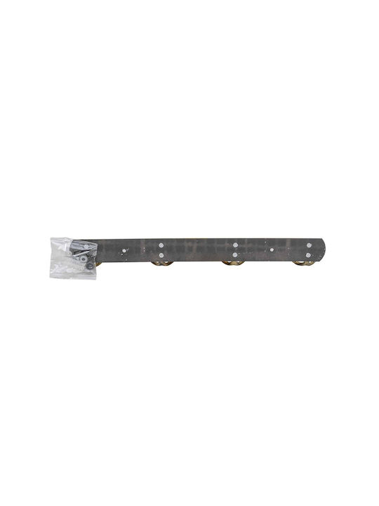 Agățătoare De Perete Metalică Cu 10 Compartimente Auriu 34.5x5cm