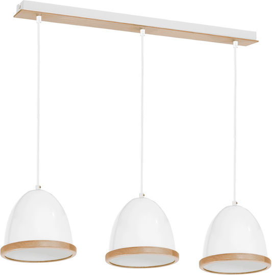 Eko Light Lustră Suspendată Alb