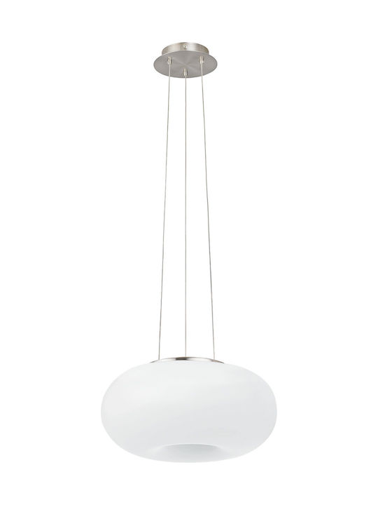Eglo Optica-c Κρεμαστό Φωτιστικό Λευκό LED 44.5x44.5x150εκ.
