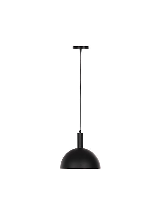 HomeMarkt Pendant Light Black Bell with Socket E27 29x29x121cm