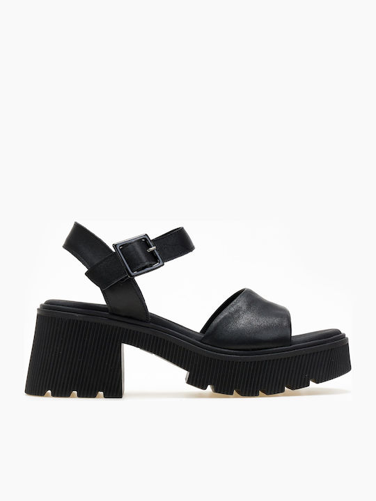 Leather Sandals Anatomic Black