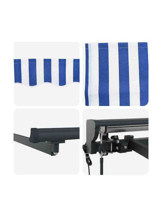 vidaXL Τέντα Βεράντας Μπλε 3.5x2.5m