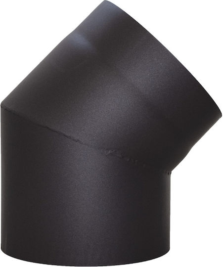 Καμινάδα Γωνία 45° Σταθερή Μαύρο Χάλυβα-ø180mm Parkanex