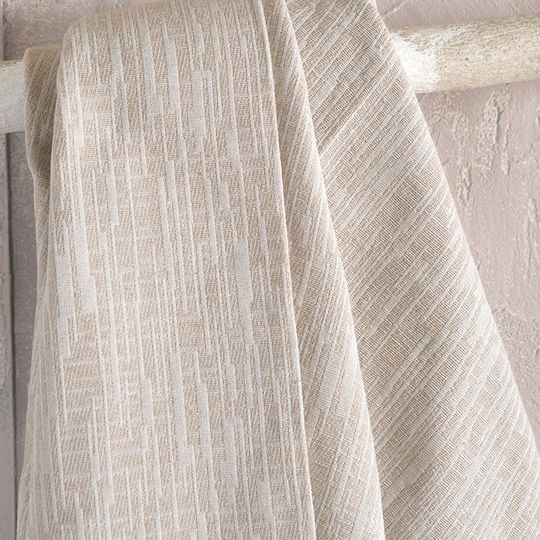 Rythmos Atticus Three-Seater Sofa Throw Jacquard 180x280cm Beige