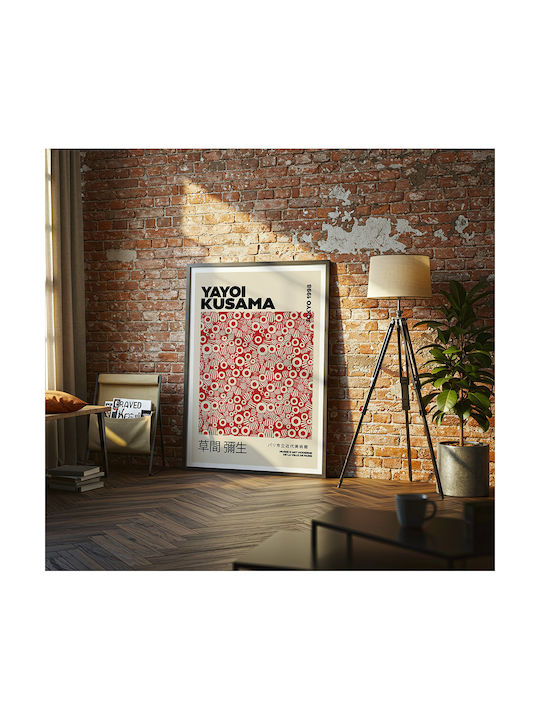 Poster Yayoi Kusama Red Polka Dots Art319 30cm X 40cm