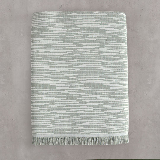 Rythmos Decorative Pillow Case Atticus Made of 100% Cotton Khaki 40x40cm