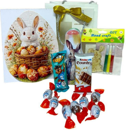 Set Paste Bunny Paint Joy Children Bunny Sweets Puzzle Diy Creative Set In A Gift Bag