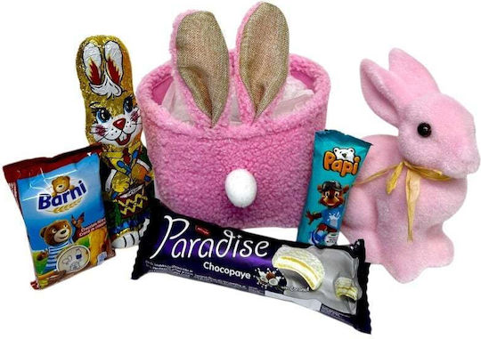 Easter Gift Box Kids Bunny Joy Pink Decorative Bunny Sweets Selection
