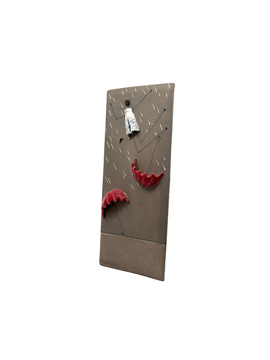 Wall Decor Handmade Made of Ceramic Material 42x21cm