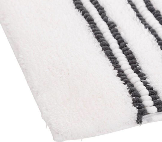 5Five Πατάκι Μπάνιου White-grey 90x50εκ. 5Five Πατάκι Μπάνιου White-grey 90x50εκ.