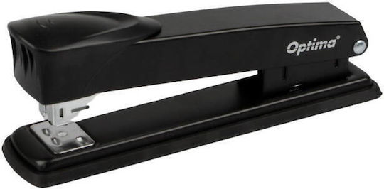 Agrafatoare Metalică Capsare Perforare Optima 40 Foi 160x58x40mm Capse 24/6 26/6 24/8 Optima Ms40 Neagră