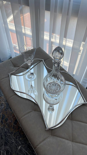 Wedding Tray Made of Silver Crystal