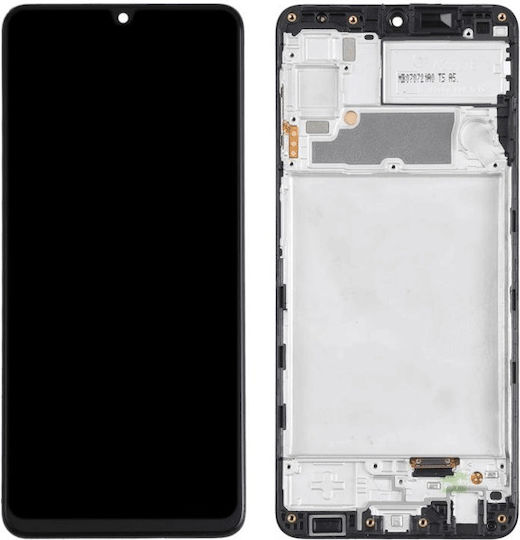 Screen Incell with Touch Mechanism and Frame for Samsung Galaxy A22 4G A225 (Black)
