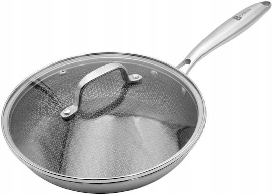 Brunbeste Pan from Steel with Lid with Non-Stick Coating 30cm