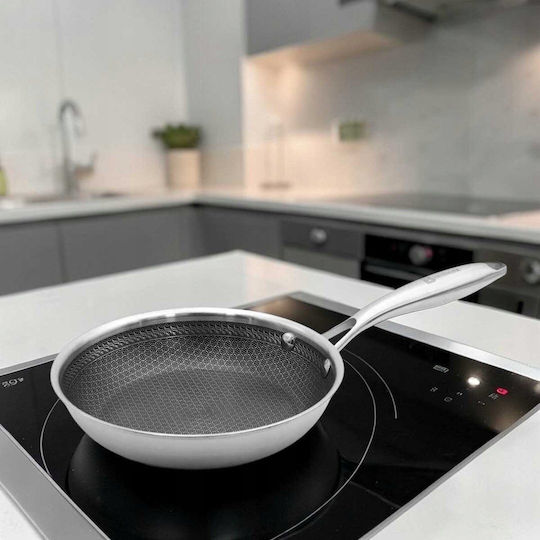 Brunbeste Pan from Steel with Lid with Non-Stick Coating 30cm
